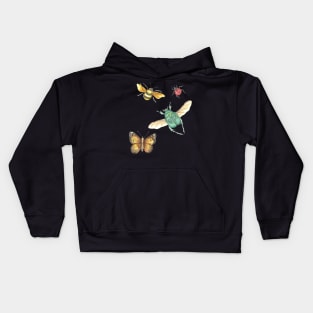 Collection of insects Kids Hoodie